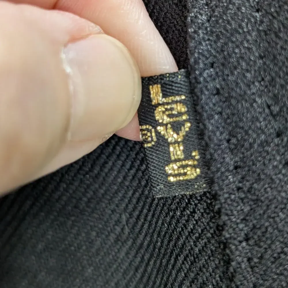 Vintage Levis Pants Mens 38x33 Black Dress Slacks Trousers Permanent Press 80s